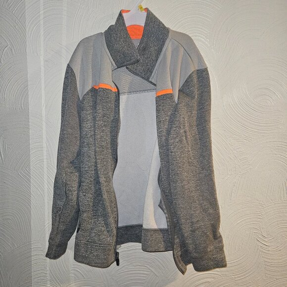 Champion Track Jacket Grey and Orange - Boys Size 14-16 - Picture 1 of 3